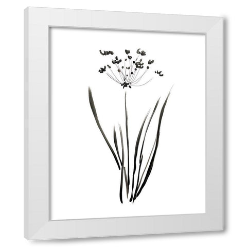 Inky Botanical II White Modern Wood Framed Art Print by Donovan, Kelly