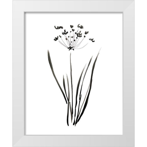 Inky Botanical II White Modern Wood Framed Art Print by Donovan, Kelly