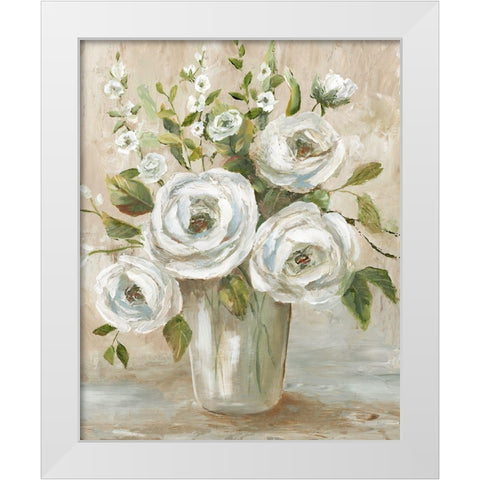 Astor Place White Modern Wood Framed Art Print by Nan