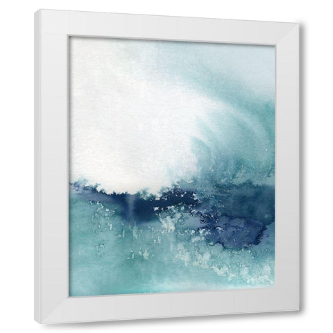 Wispy Waves II White Modern Wood Framed Art Print by Robinson, Carol