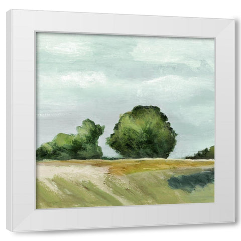 Ridgeline Vintage I White Modern Wood Framed Art Print by Tava Studios