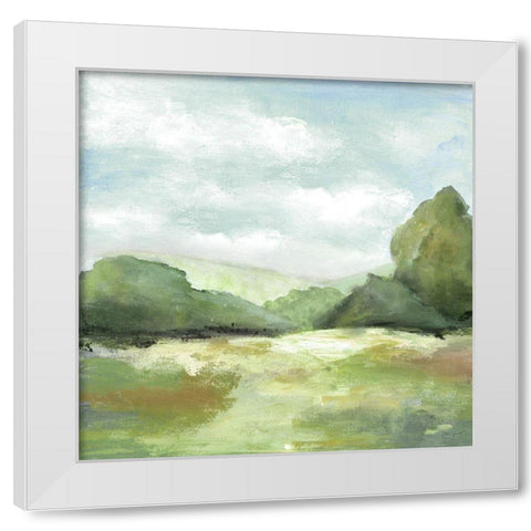Ridgeline Vintage II White Modern Wood Framed Art Print by Tava Studios