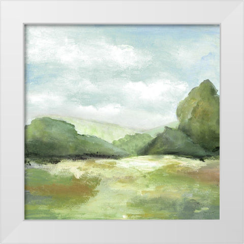 Ridgeline Vintage II White Modern Wood Framed Art Print by Tava Studios