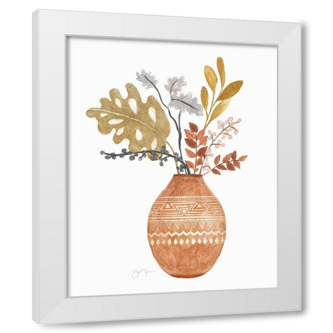 Sunset Meadow Picks II White Modern Wood Framed Art Print by Tava Studios