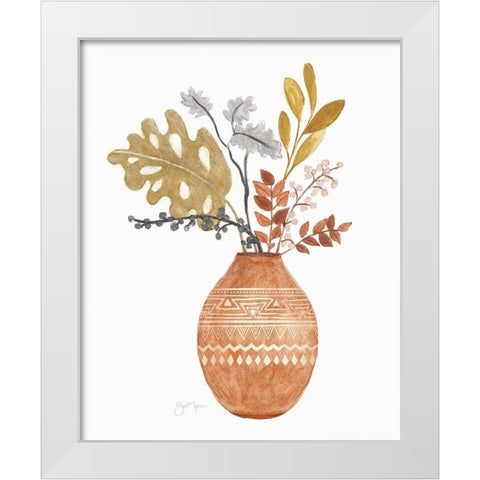 Sunset Meadow Picks II White Modern Wood Framed Art Print by Tava Studios