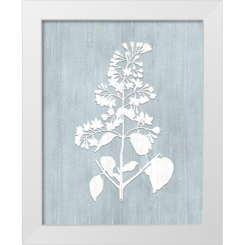 Botany Beauty IV White Modern Wood Framed Art Print by CAD Designs
