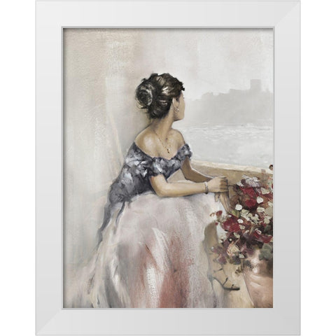 Romantic Soft Window White Modern Wood Framed Art Print by Orme, E. Anthony