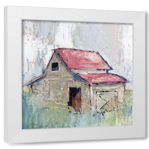 Pastel Barn I White Modern Wood Framed Art Print by Robinson, Carol