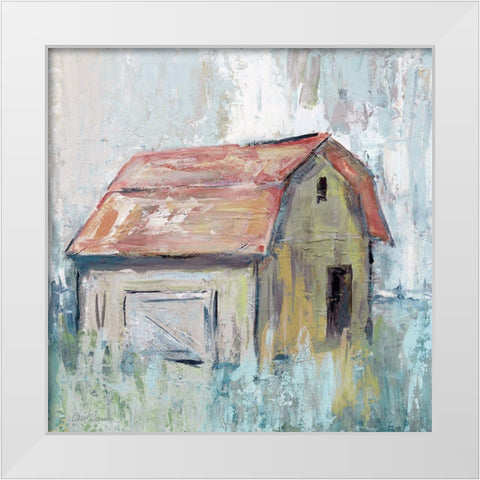 Pastel Barn II White Modern Wood Framed Art Print by Robinson, Carol