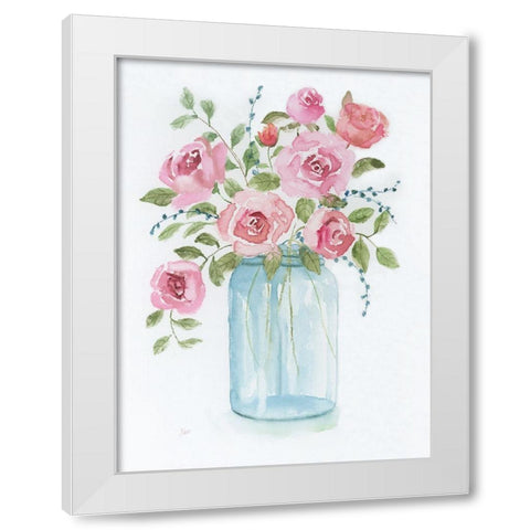 Adorable I White Modern Wood Framed Art Print by Nan