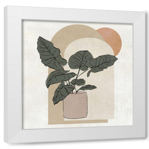 Santa Fe Evening I White Modern Wood Framed Art Print by Tava Studios