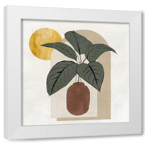 Santa Fe Evening II White Modern Wood Framed Art Print by Tava Studios