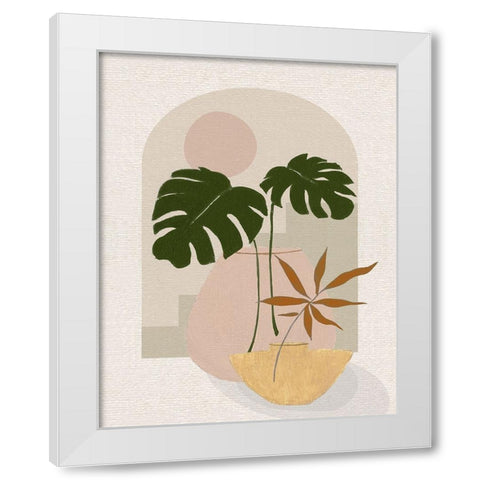 Simple Nature Sunset I White Modern Wood Framed Art Print by Tava Studios
