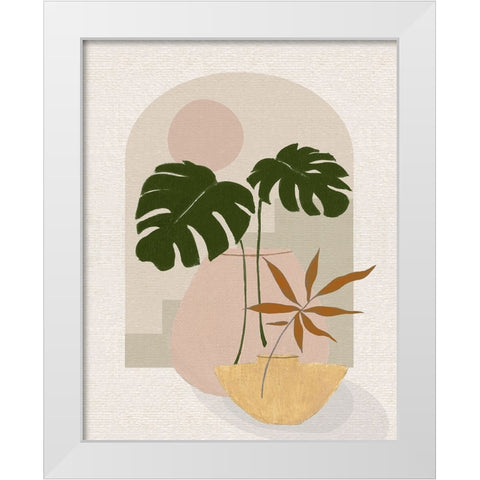 Simple Nature Sunset I White Modern Wood Framed Art Print by Tava Studios