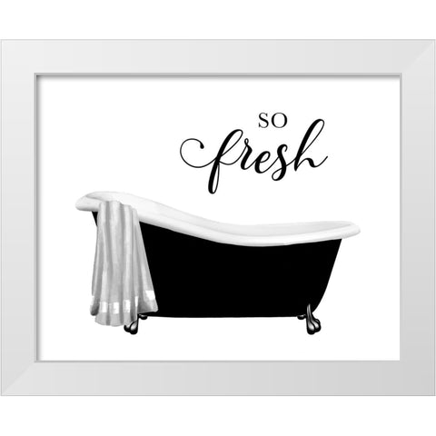 So Fresh White Modern Wood Framed Art Print by Knutsen, Conrad