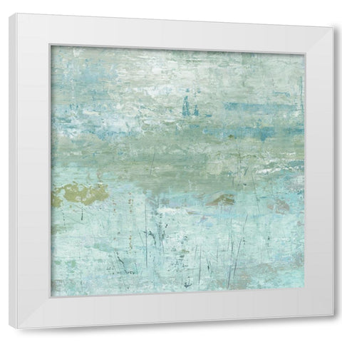 Abstract Watergarden II White Modern Wood Framed Art Print by Robinson, Carol
