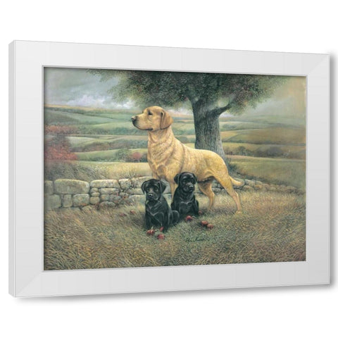 Proud Mother White Modern Wood Framed Art Print by Manning, Ruane