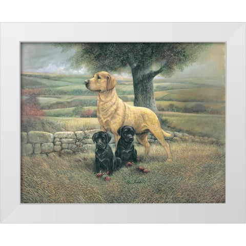 Proud Mother White Modern Wood Framed Art Print by Manning, Ruane