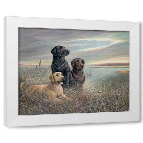 All Grown Up White Modern Wood Framed Art Print by Manning, Ruane