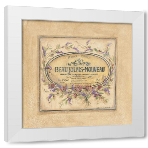Beaujolais Nouveau White Modern Wood Framed Art Print by McRostie, Kate