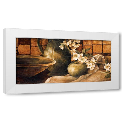 Tiled Still Life I White Modern Wood Framed Art Print by Thompson, Linda