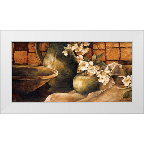 Tiled Still Life I White Modern Wood Framed Art Print by Thompson, Linda