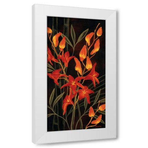Tropical Glow White Modern Wood Framed Art Print by St. Amant, Yvette