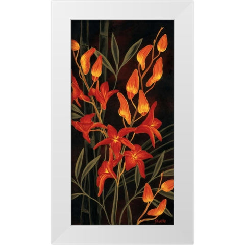 Tropical Glow White Modern Wood Framed Art Print by St. Amant, Yvette