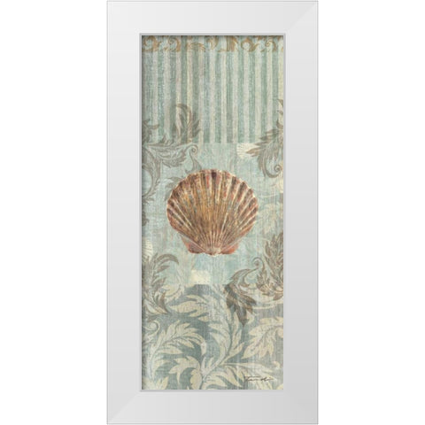 Seaside Heirloom I White Modern Wood Framed Art Print by Venter, Tandi