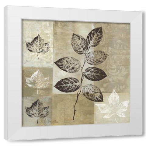 Essence of Nature I White Modern Wood Framed Art Print by Mallett, Keith