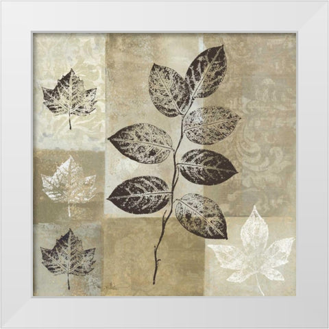 Essence of Nature I White Modern Wood Framed Art Print by Mallett, Keith