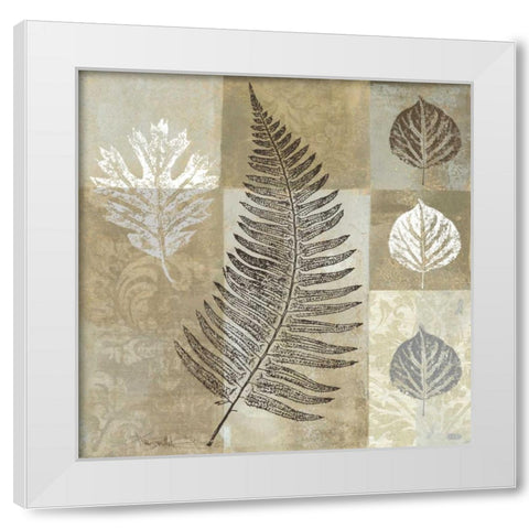 Essence of Nature II White Modern Wood Framed Art Print by Mallett, Keith