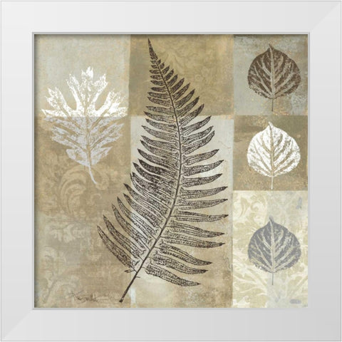 Essence of Nature II White Modern Wood Framed Art Print by Mallett, Keith