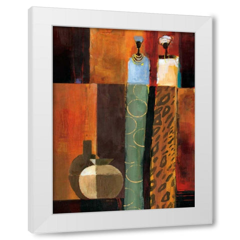Harmony I White Modern Wood Framed Art Print by Mallett, Keith