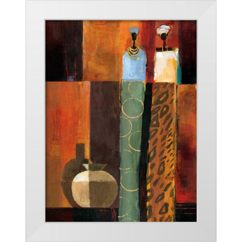 Harmony I White Modern Wood Framed Art Print by Mallett, Keith