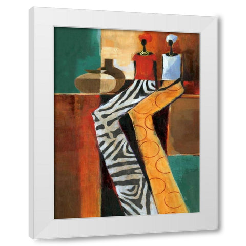 Harmony II White Modern Wood Framed Art Print by Mallett, Keith