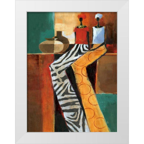 Harmony II White Modern Wood Framed Art Print by Mallett, Keith
