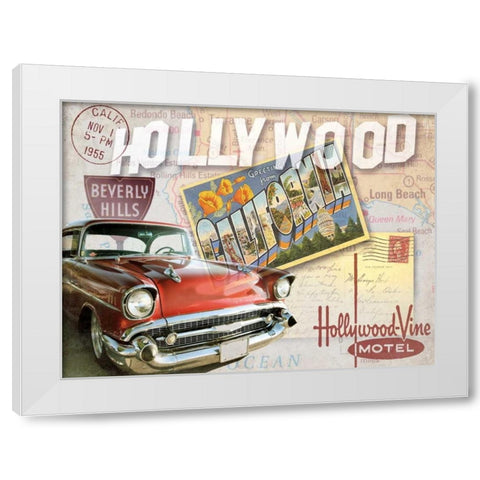 Road Trip I White Modern Wood Framed Art Print by Mallett, Keith