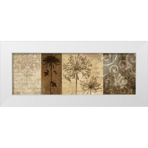 Memoir II White Modern Wood Framed Art Print by Mallett, Keith