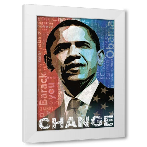 Change White Modern Wood Framed Art Print by Mallett, Keith