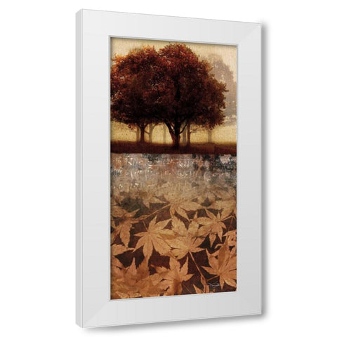 Minuet I White Modern Wood Framed Art Print by Mallett, Keith