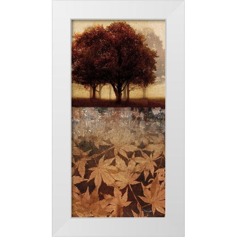 Minuet I White Modern Wood Framed Art Print by Mallett, Keith