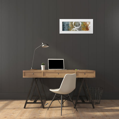 Tranquility II White Modern Wood Framed Art Print by Mallett, Keith