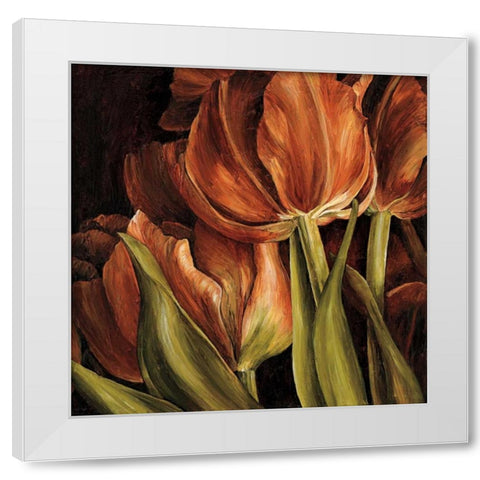 Color Harmony I White Modern Wood Framed Art Print by Thompson, Linda