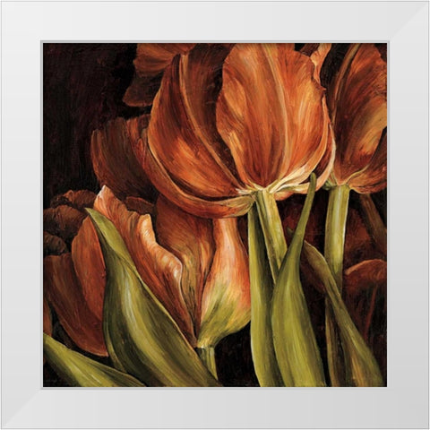 Color Harmony I White Modern Wood Framed Art Print by Thompson, Linda