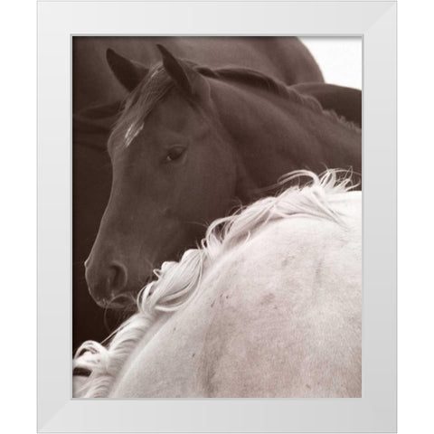 One Eyed Jack White Modern Wood Framed Art Print by Recent Developments, LLC