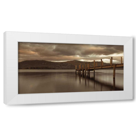 Peace of Mind White Modern Wood Framed Art Print by Frank, Assaf