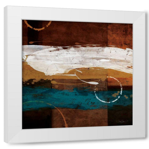 Tao White Modern Wood Framed Art Print by Mallett, Keith
