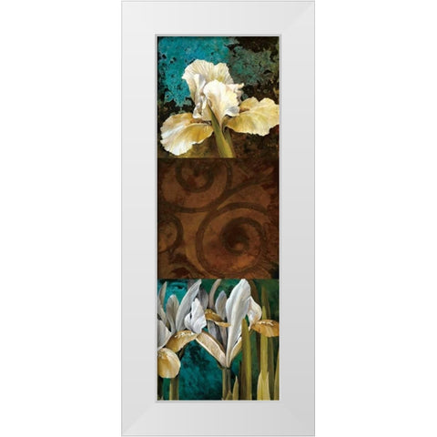 From My Garden I White Modern Wood Framed Art Print by Thompson, Linda