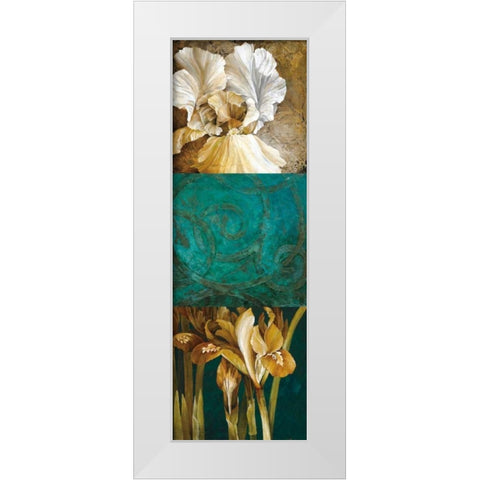 From My Garden II White Modern Wood Framed Art Print by Thompson, Linda